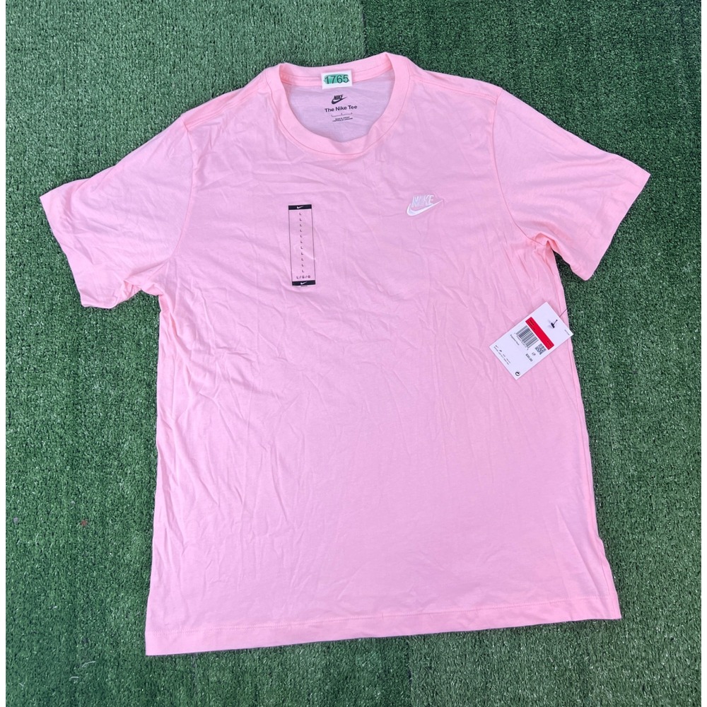 Nike Mens Sportswear Futura Logo T-Shirt Pink AR4997-686 Size L